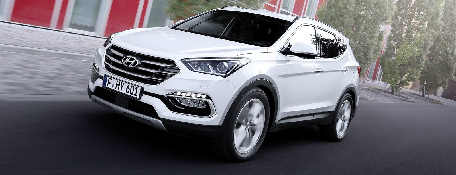 Hyundai Santa Fe 2017 vorne weiss