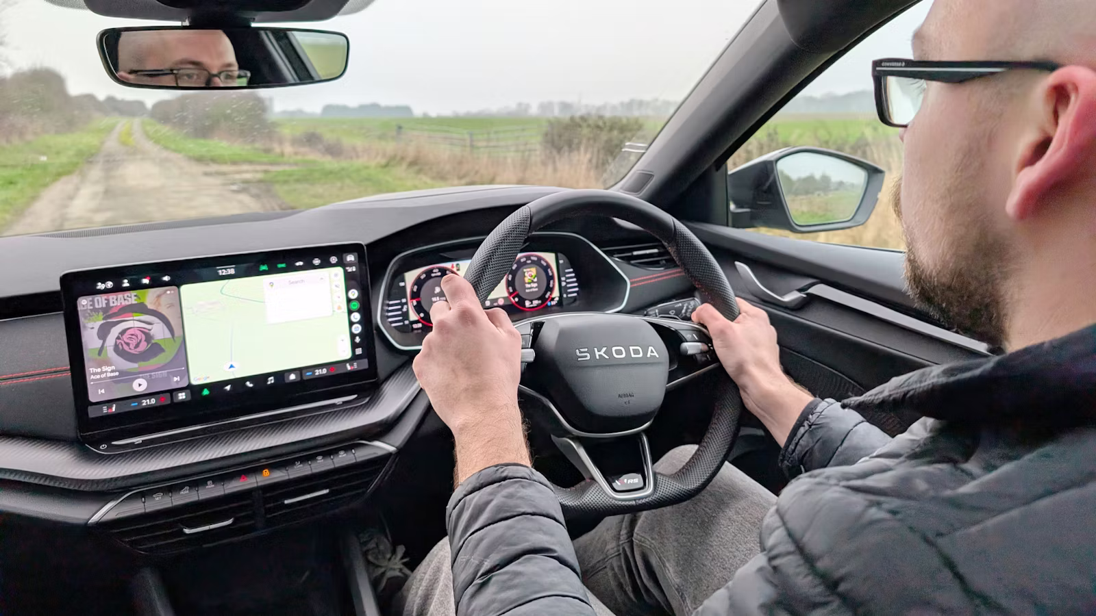 2025-Skoda-Octavia-vRS-Estate-Jamie-Edkins-driving