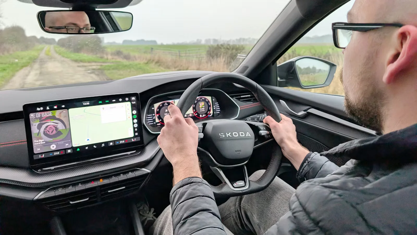 2025-Skoda-Octavia-vRS-Estate-Jamie-Edkins-driving