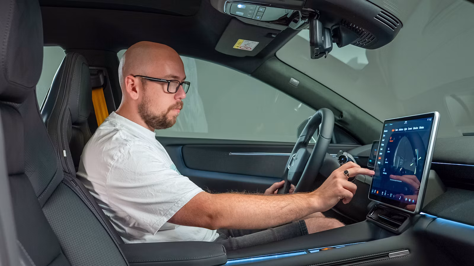 Polestar 4 SUV Infotainment Jamie Edkins