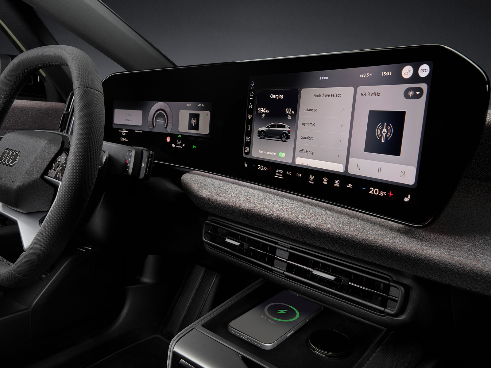 Audi A2 e-tron Vorstellung Infotainment