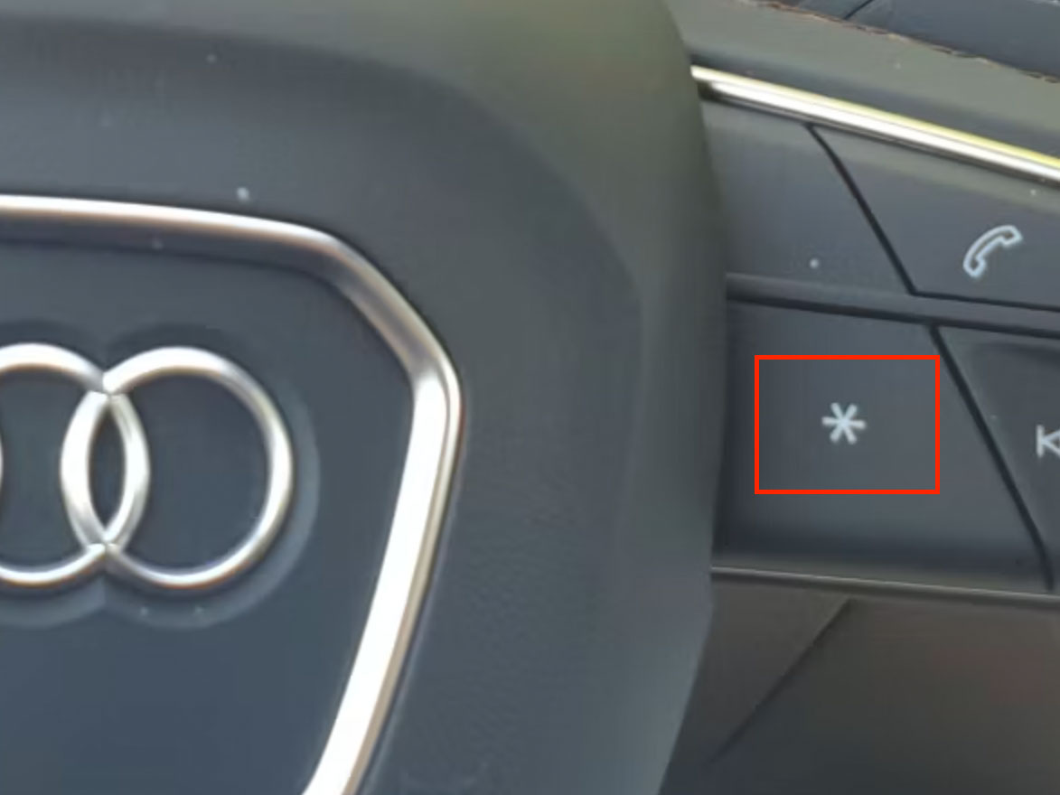 Audi-Geschwindigkeitswarner-Shortcut