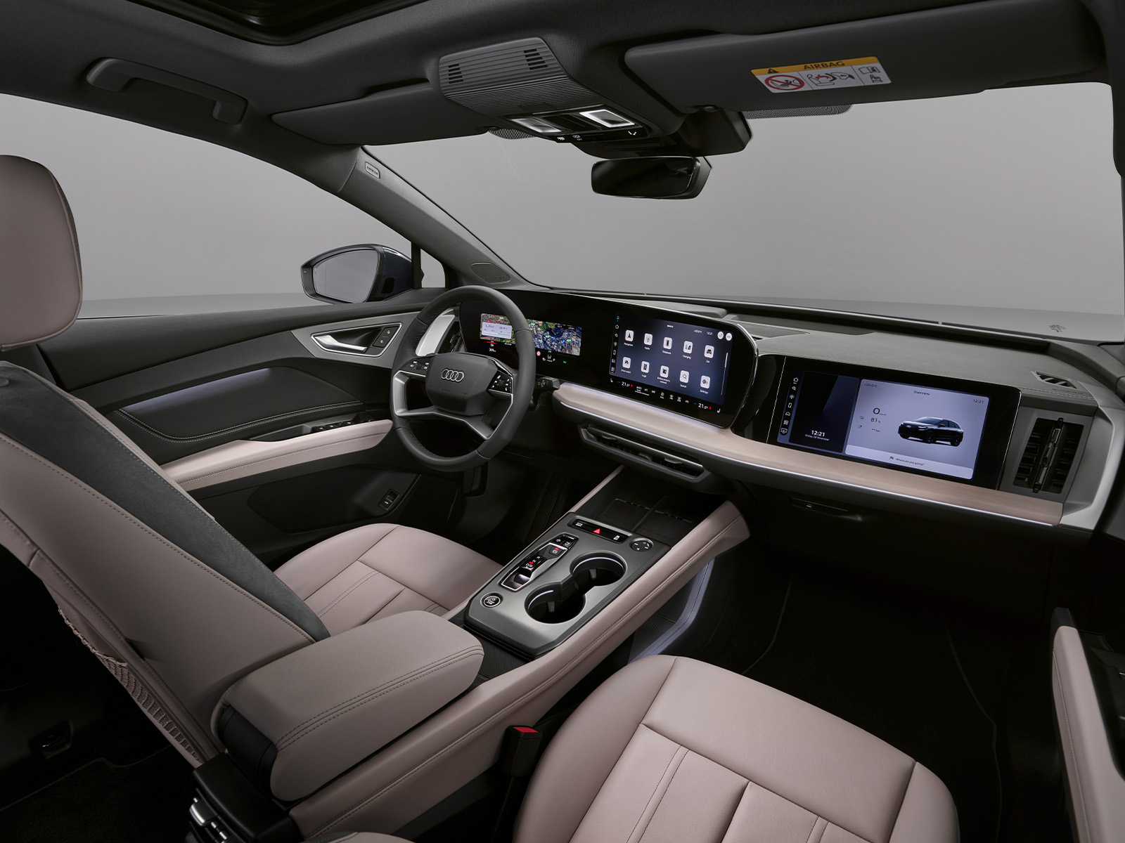 Audi Q4 e-tron Facelift 2026 Vordersitze