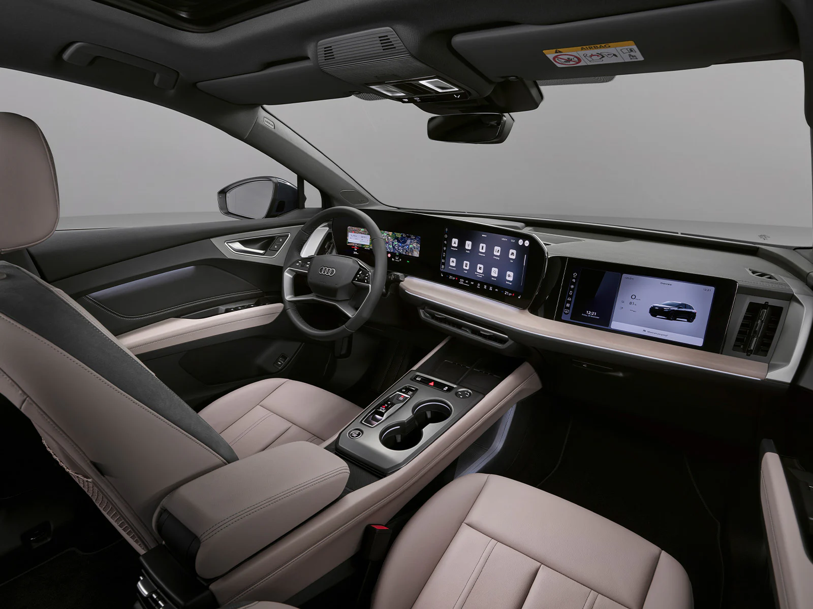 Audi Q4 e-tron Facelift 2026 Vordersitze