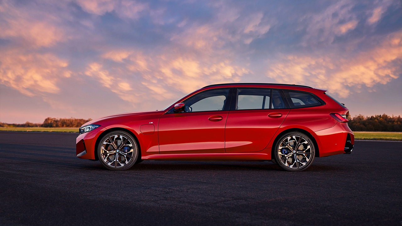 BMW 3er Facelift 2024 Touring Seitenansicht