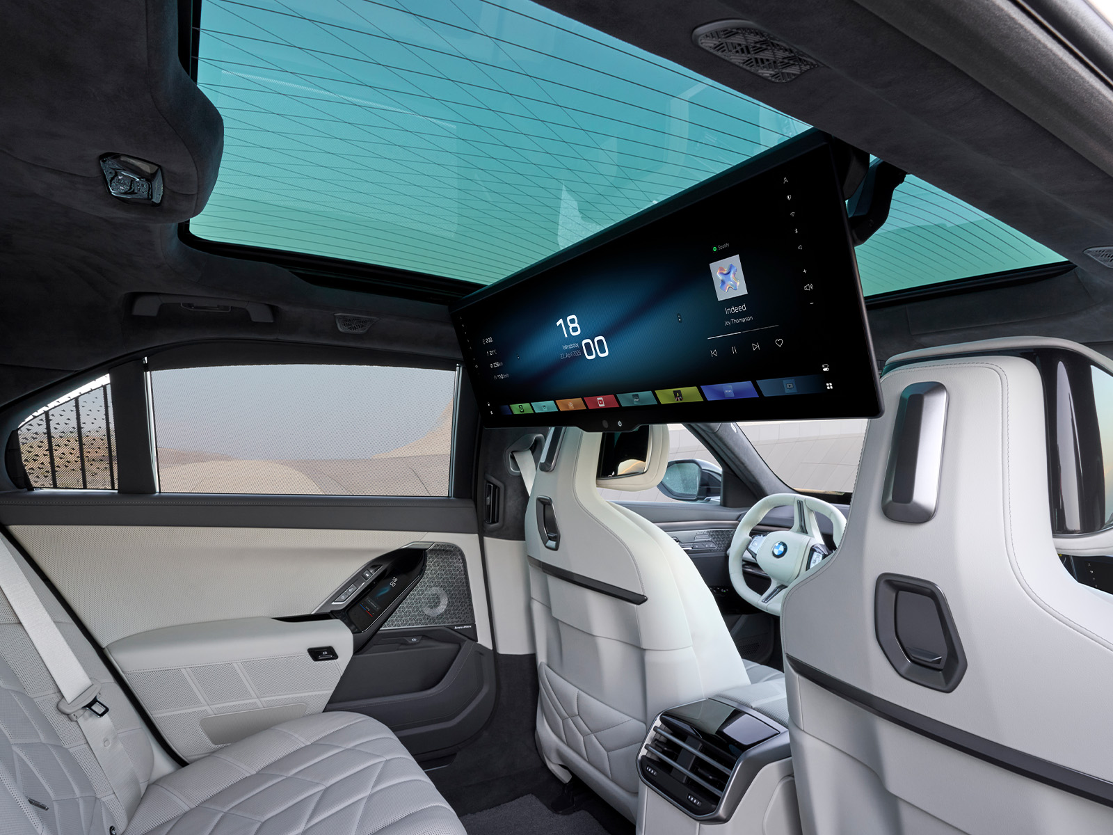 BMW 7er Facelift Innenraum Bildschirm