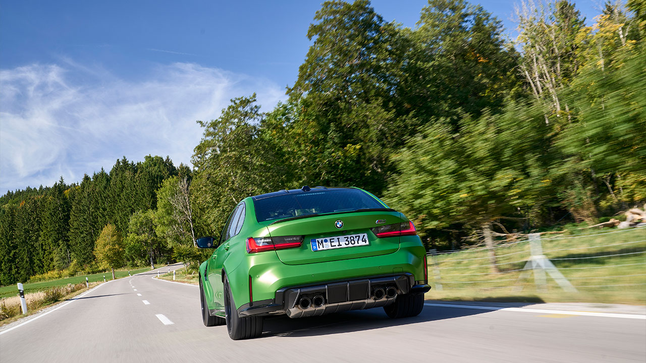 BMW M3 Facelift Heckansicht