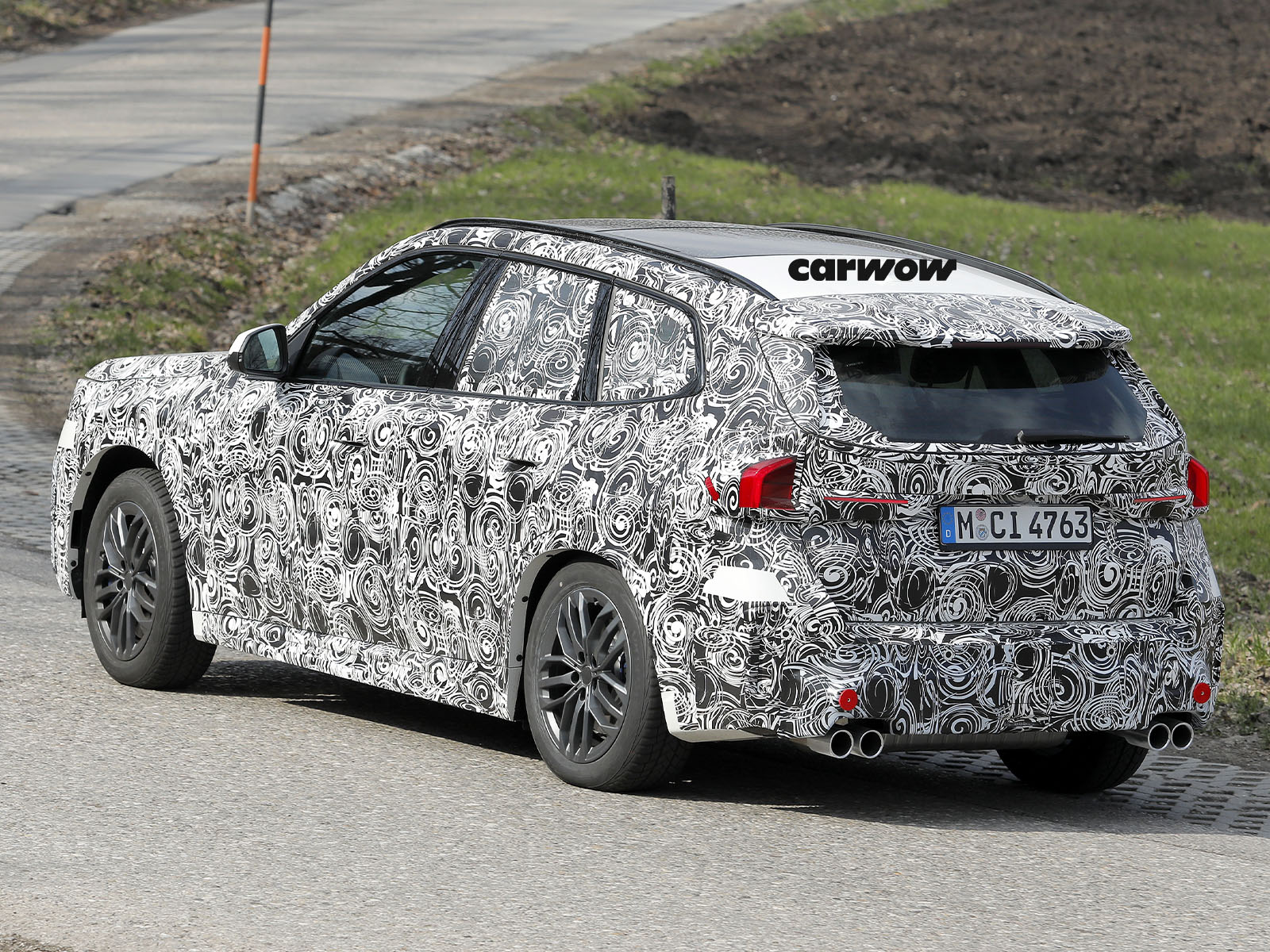 BMW X1 Testfahrt Heckansicht 3