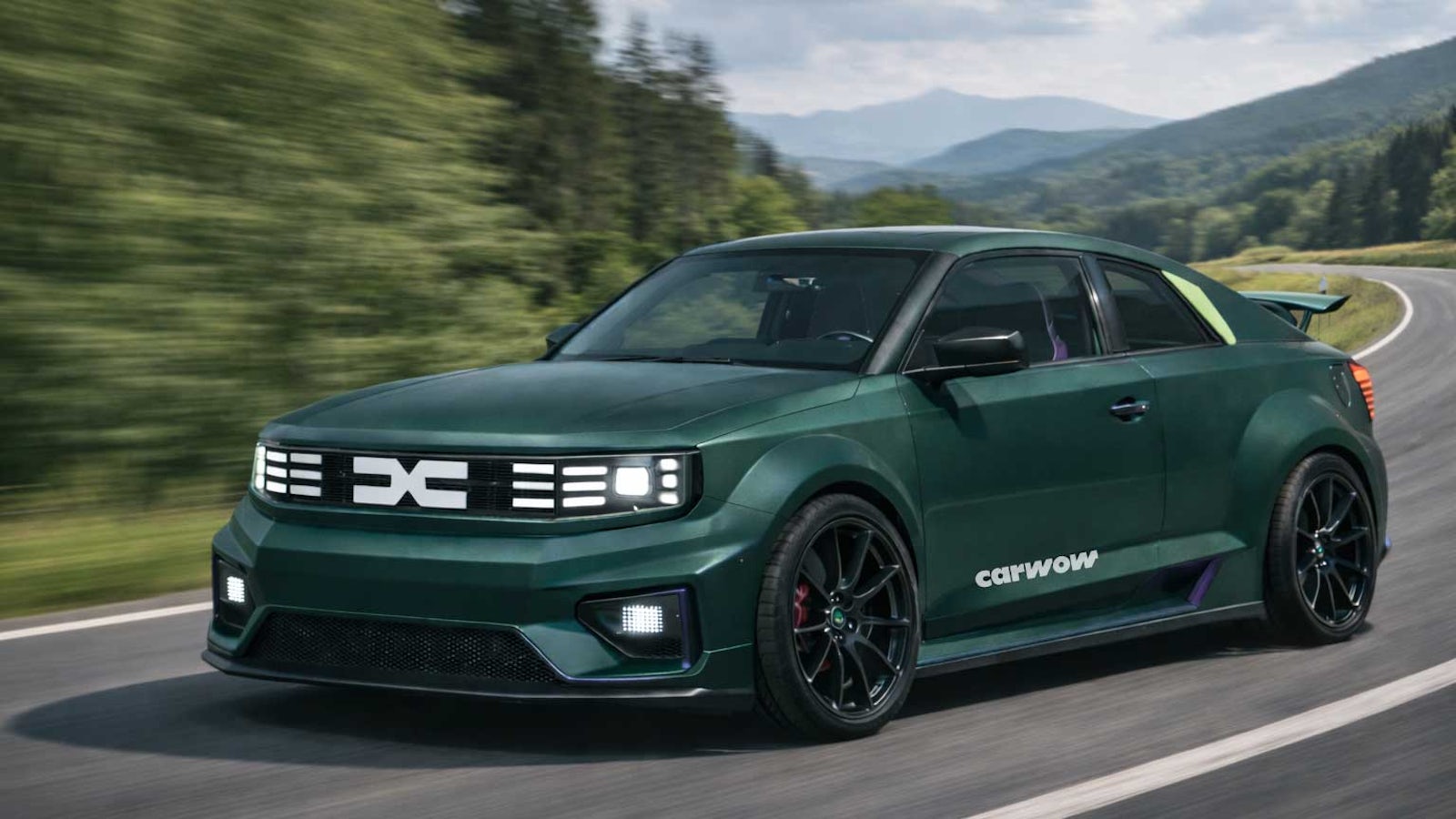 Dacia-Sportwagen-Fahrt-Render-Front