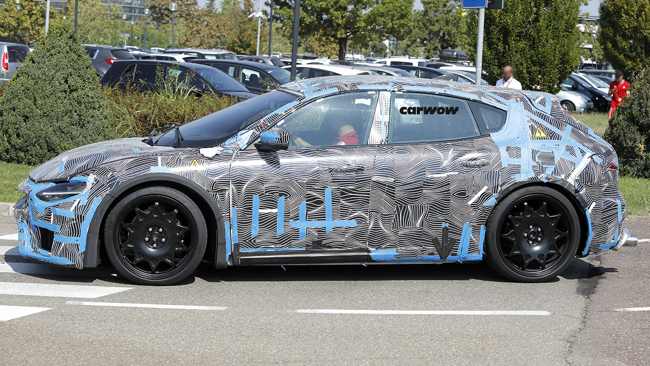 Ferrari EV Versuchsträger Seitenansicht