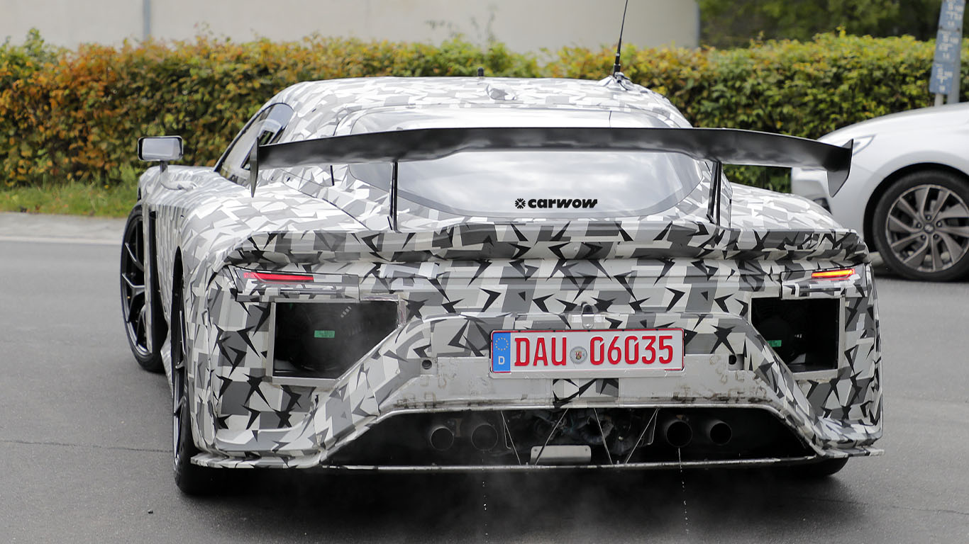 GT3 Erlkönig Heckansicht