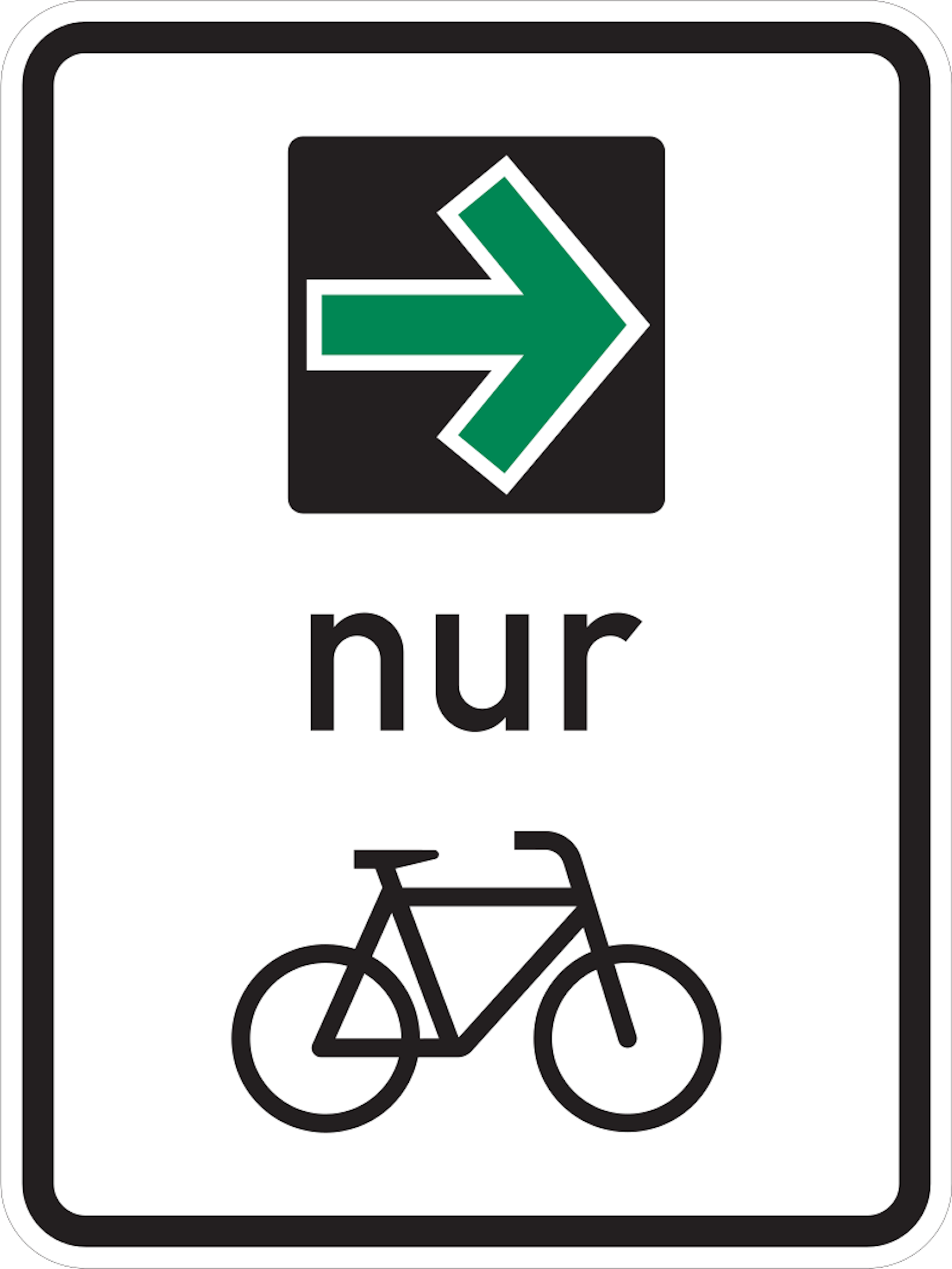 Gruenpfeil-Radfahrer