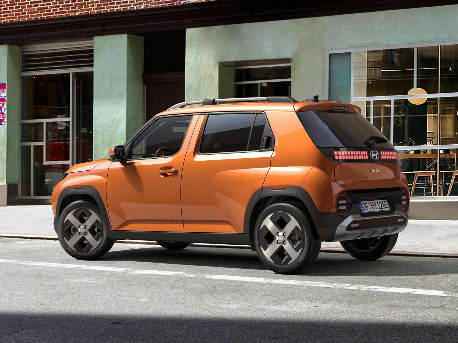 Hyundai Inster 2026 Orange Seitenansicht