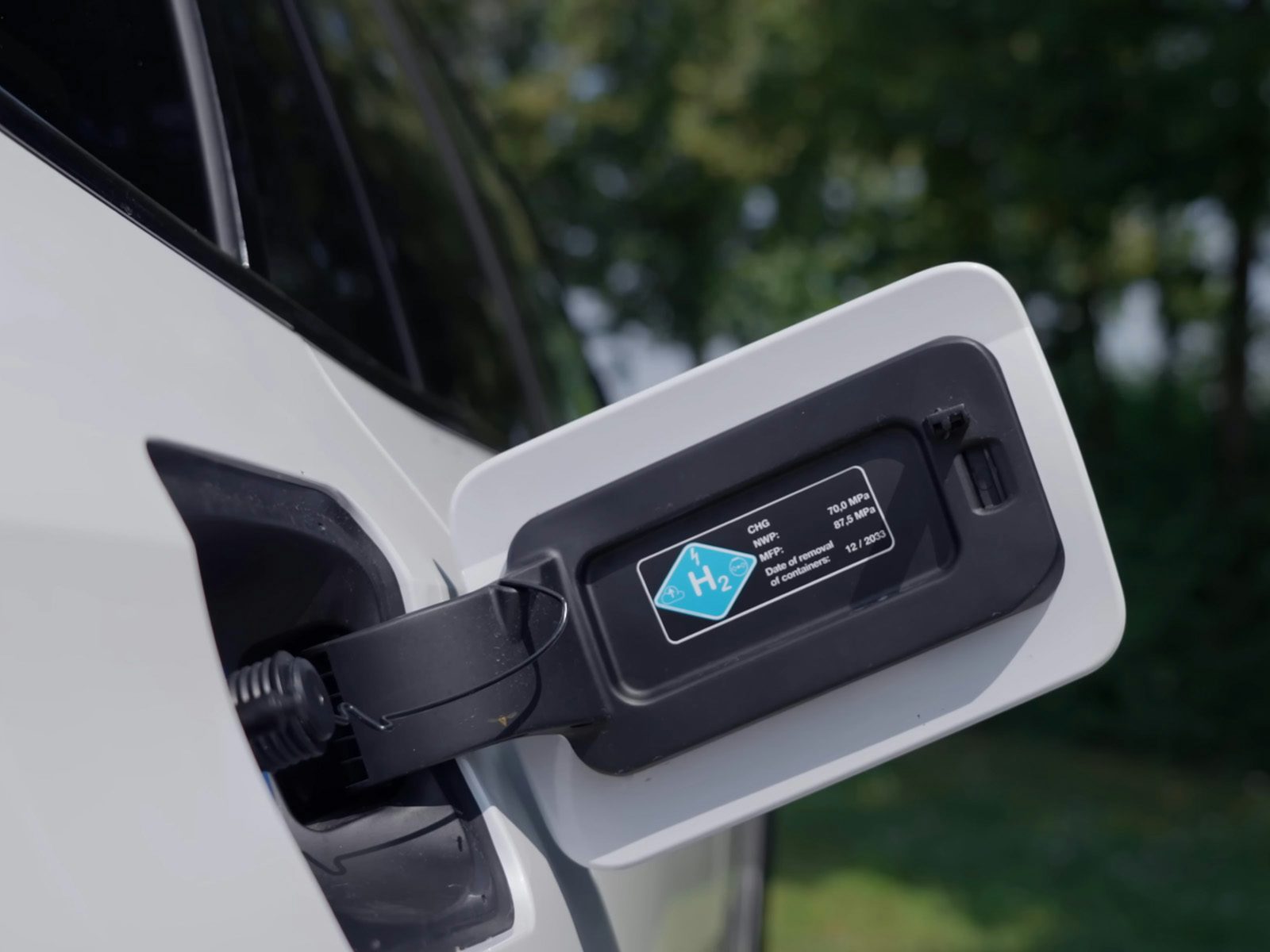 Wasserstoffauto Tankdeckel