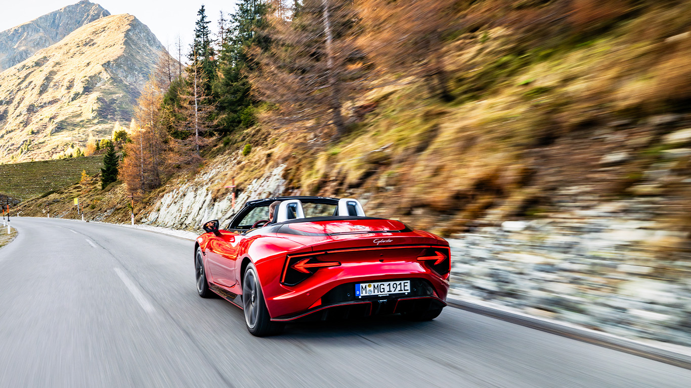 MG Cyberster Heckansicht