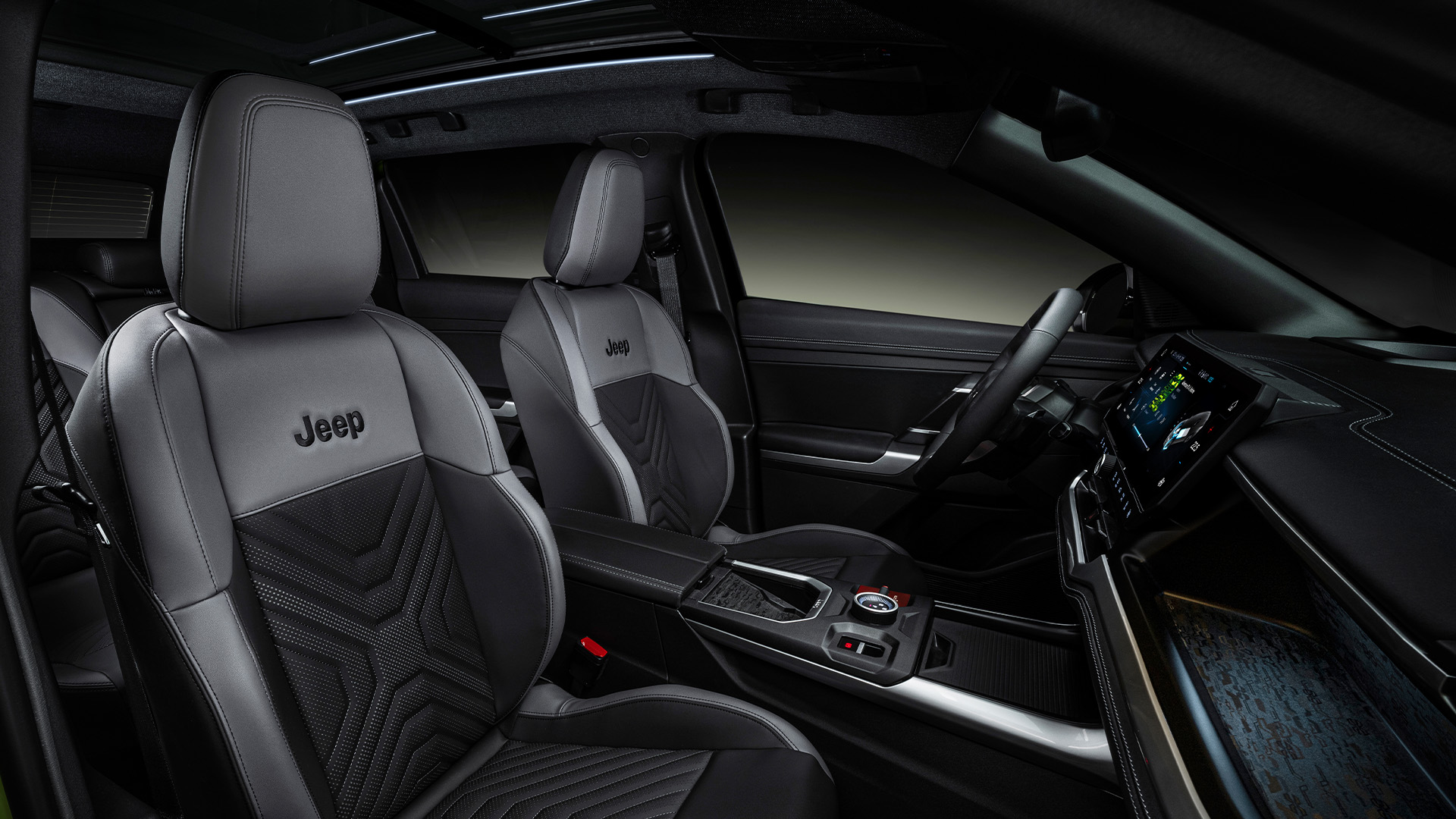 Neuer Jeep Compass 2025 Vordersitze