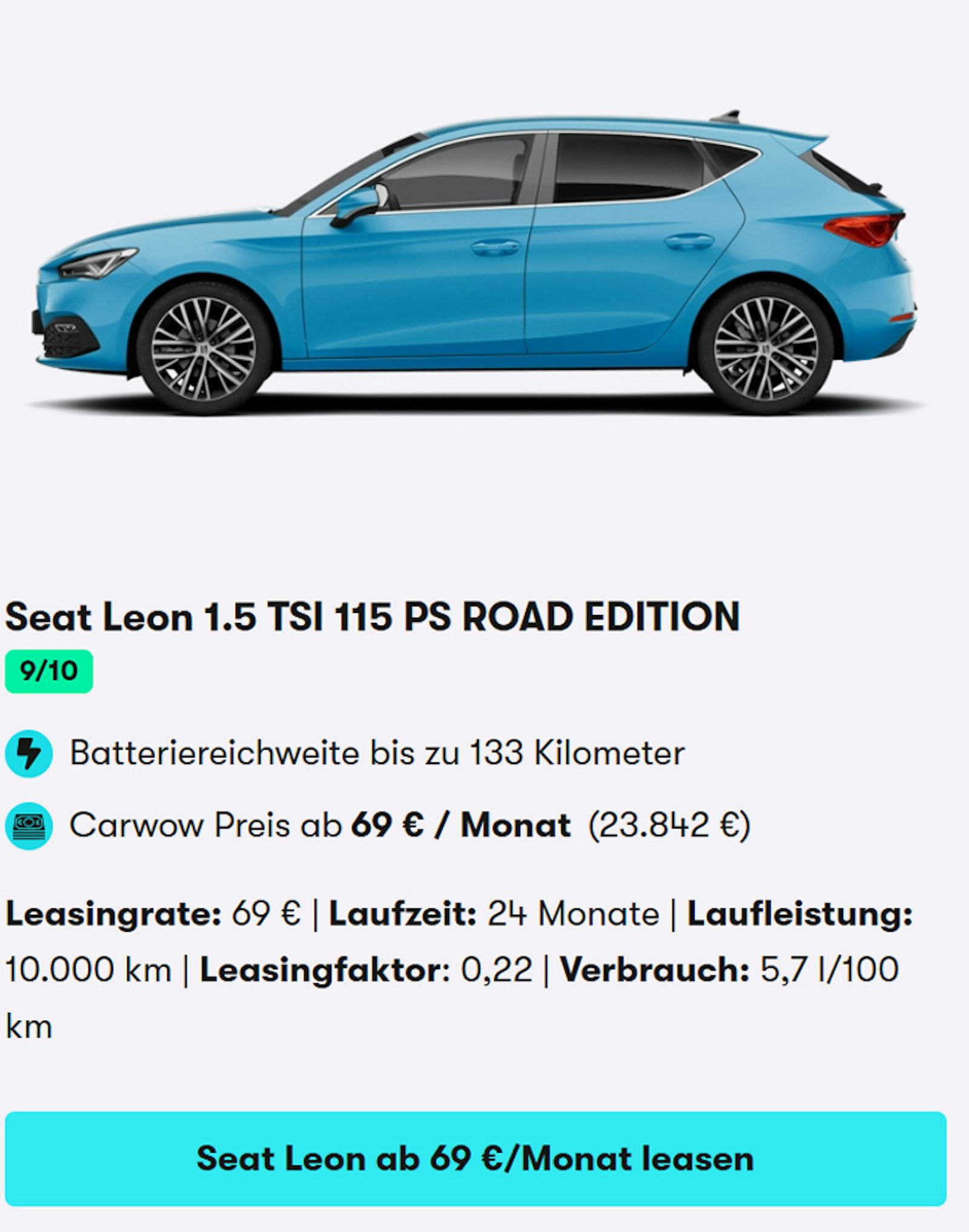 Seat Leon Leasing Offer June 2025 CTA