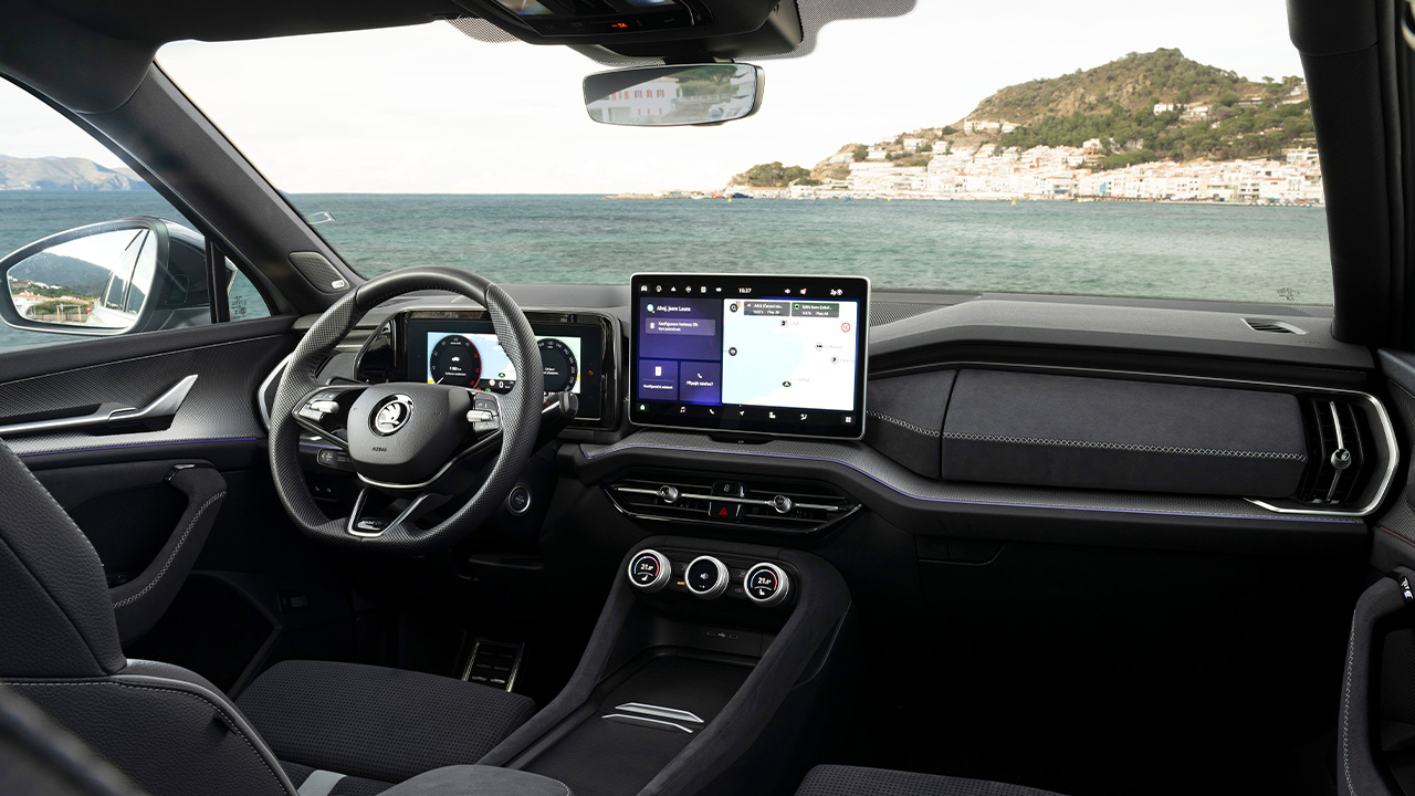 Skoda Kodiaq driving impression interior