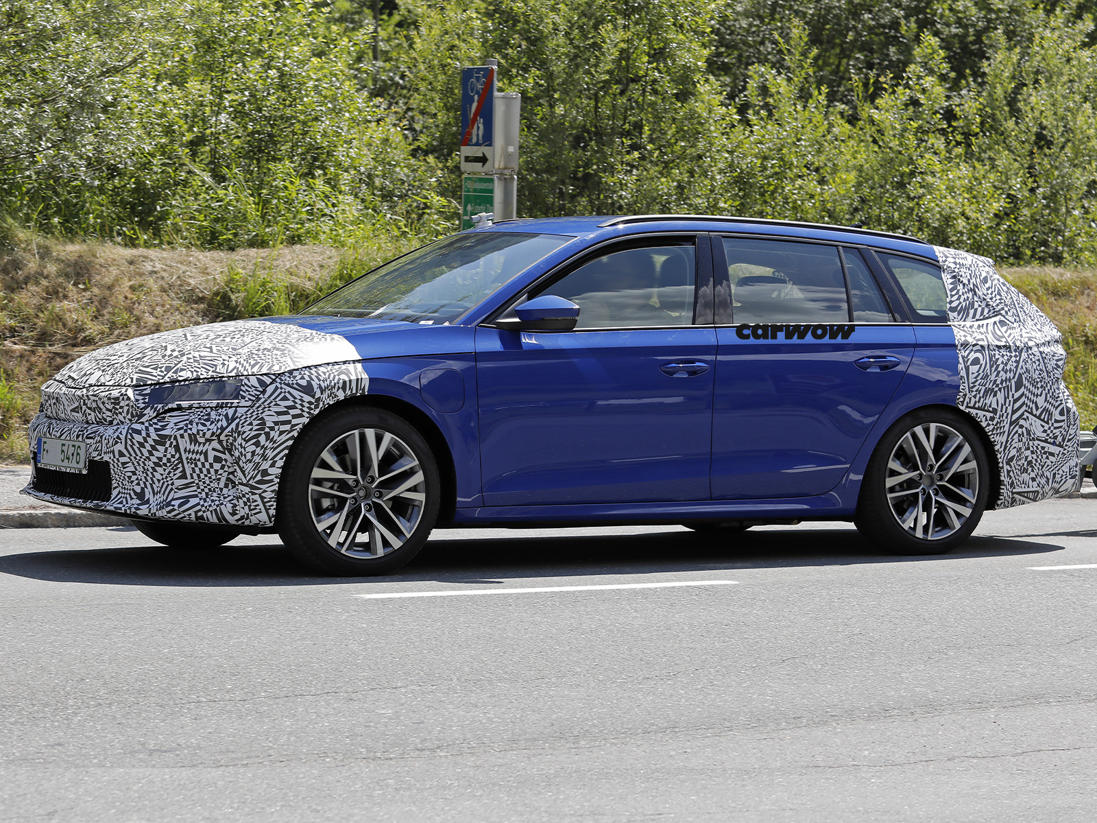 Skoda Octavia Zweites Facelift auf Testfahrt 2026 Seitenansicht 2