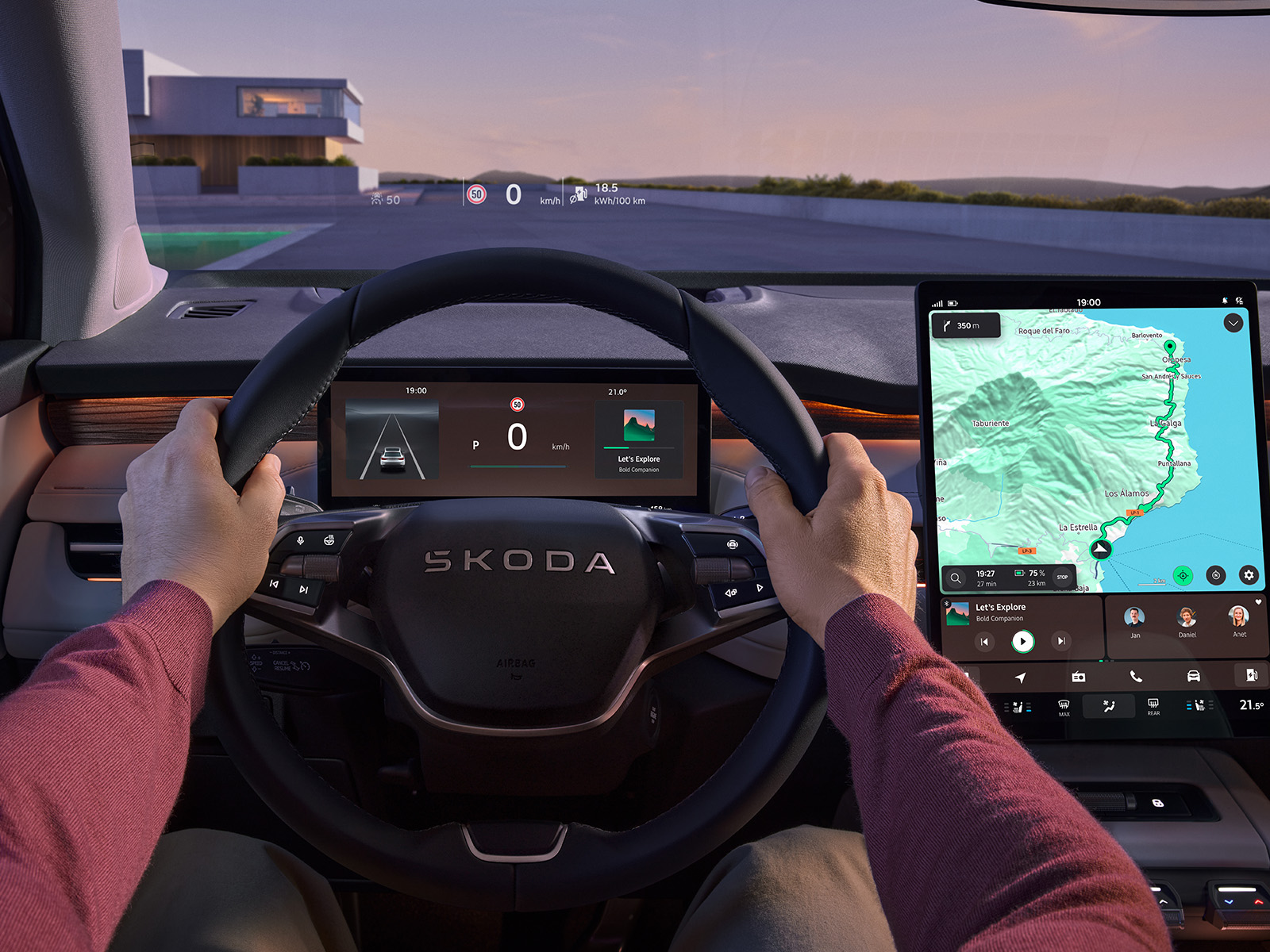 Skoda Peaq Weltpremiere HUD
