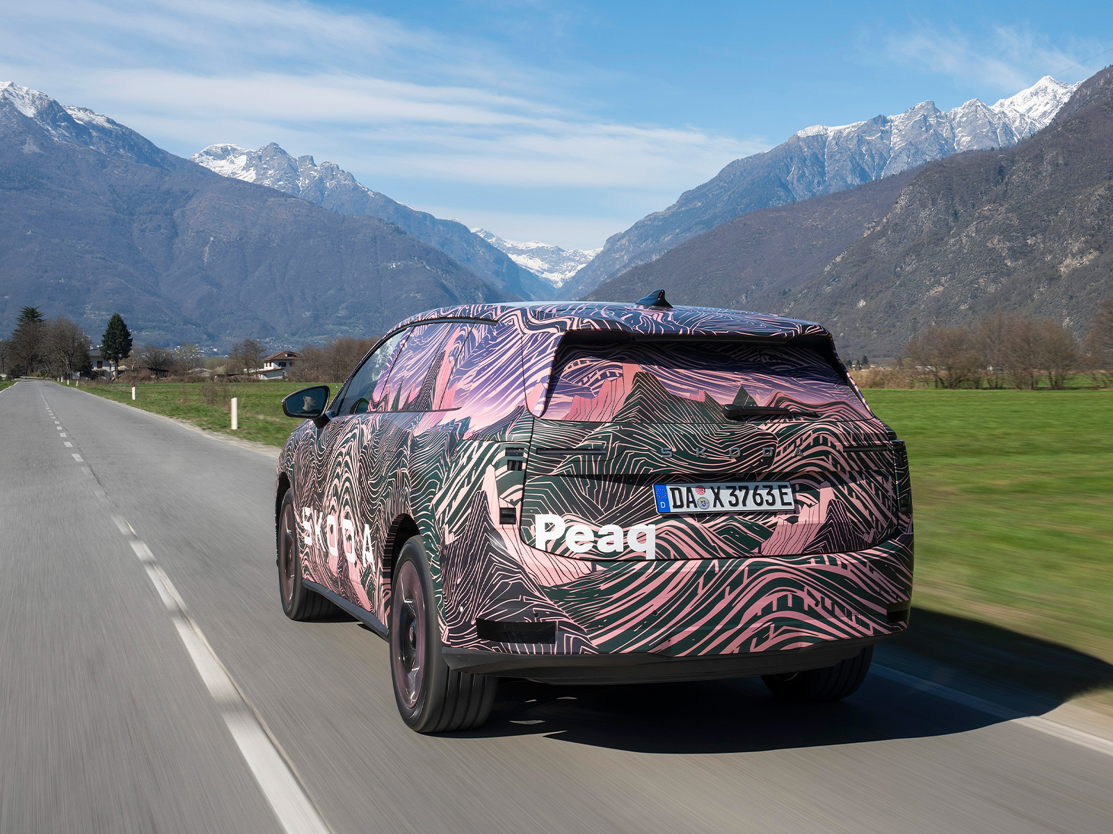 Skoda Peaq getarnt Heckansicht