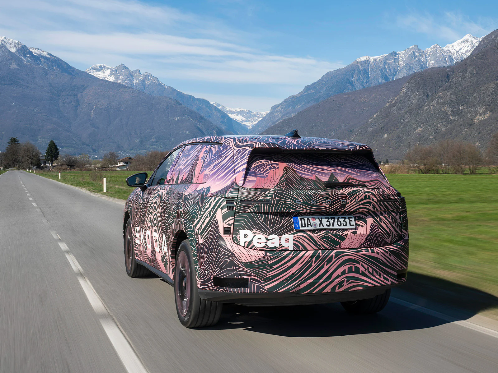 Skoda Peaq getarnt Heckansicht