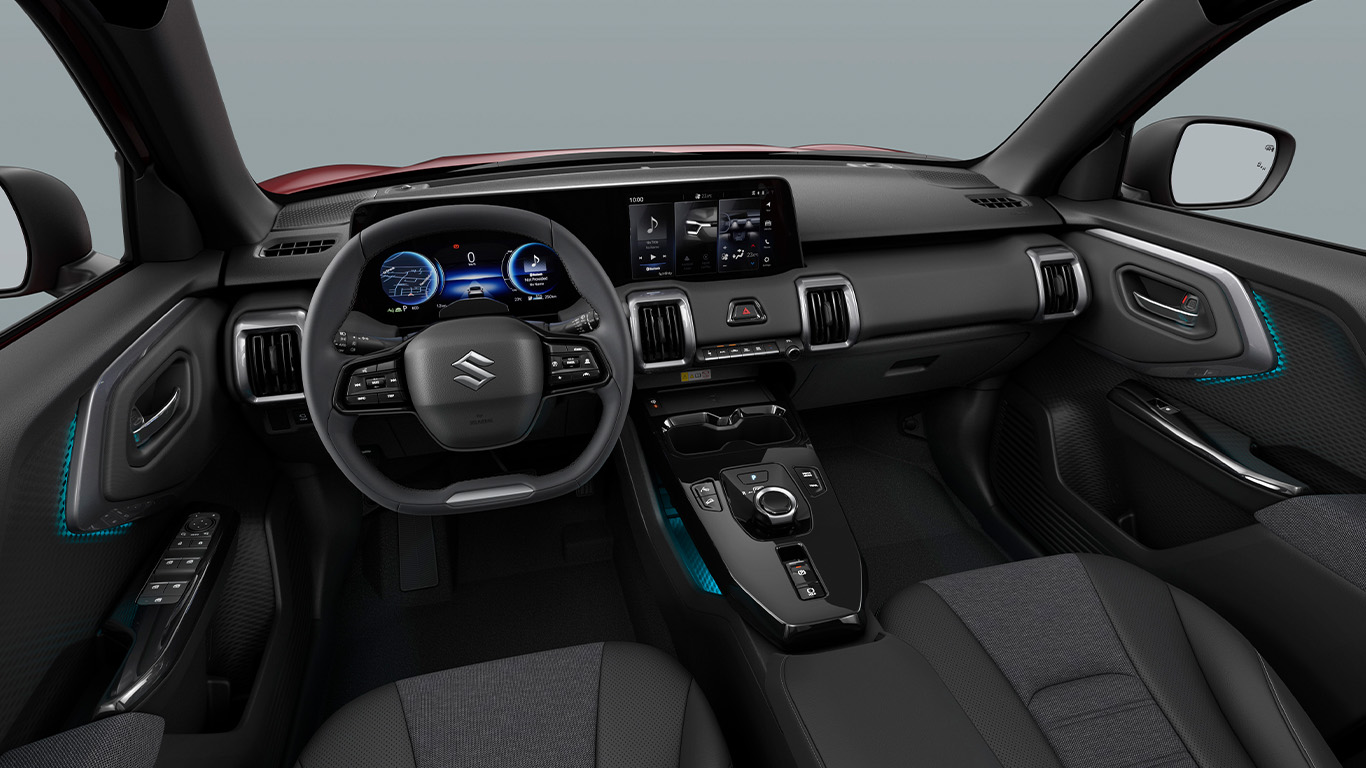 Suzuki eVitara Cockpit einfarbig