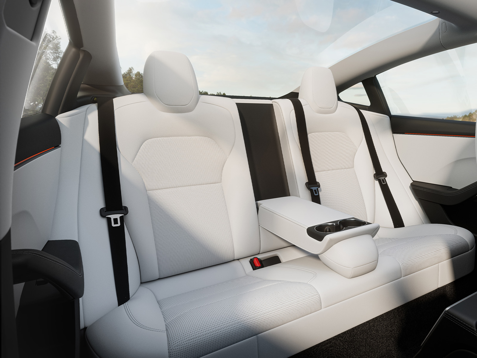 Tesla Model 3 im Vergleich Fond