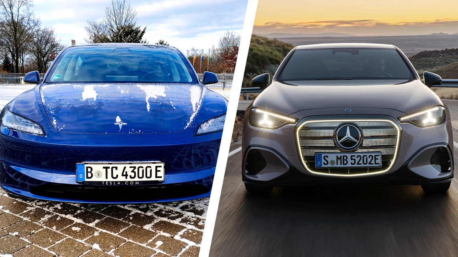 Tesla Model 3 vs Mercedes C-Klasse Elektrisch
