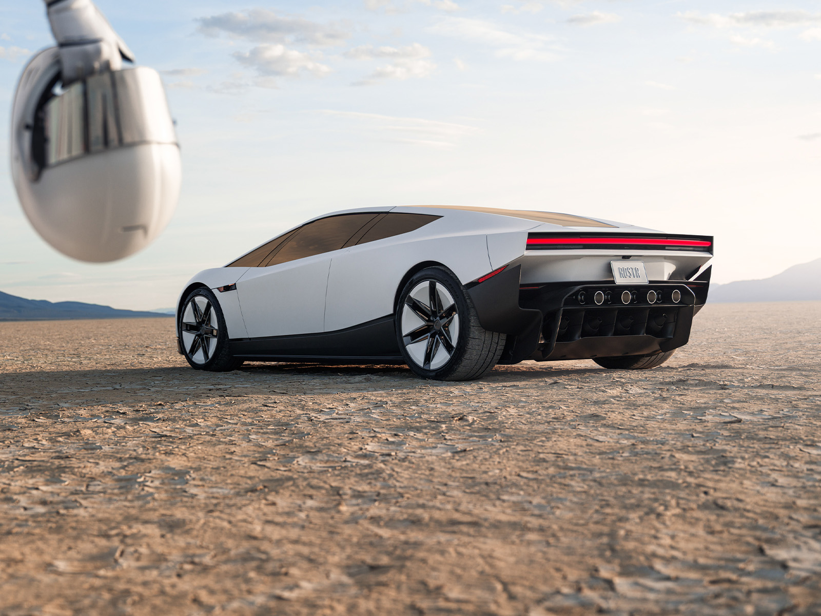 Tesla Roadster Seitenansicht 2