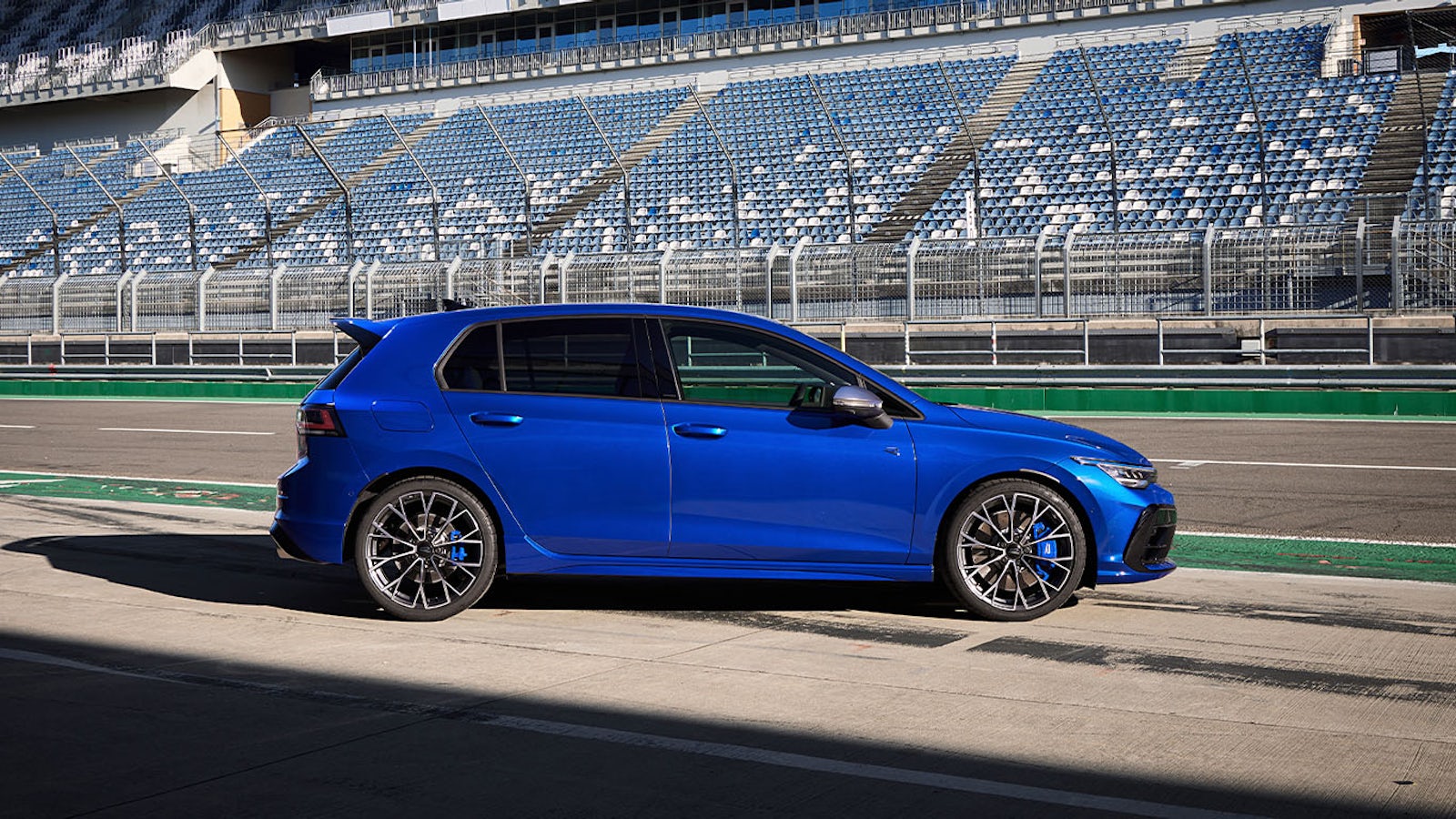 VW Golf R Facelift Seitenansicht