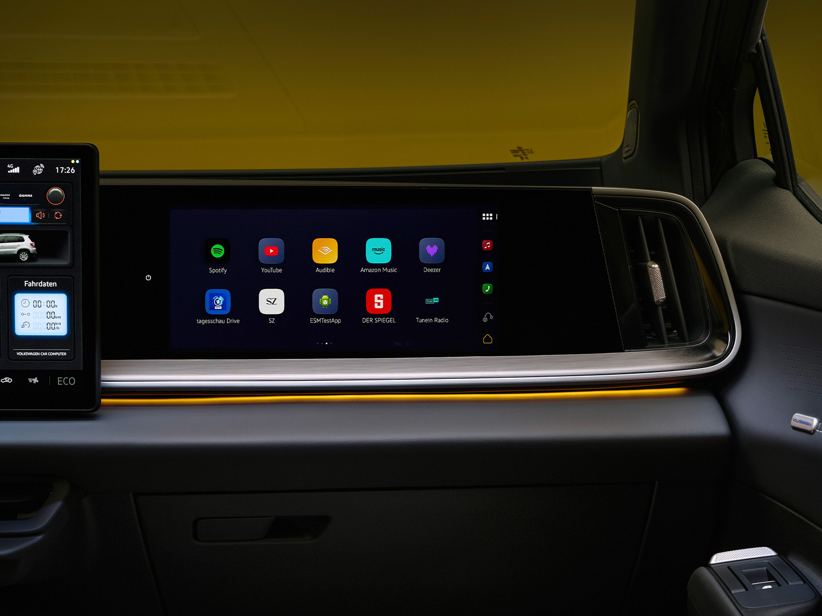 VW ID Tiguan Innenraum Beifahrerscreen