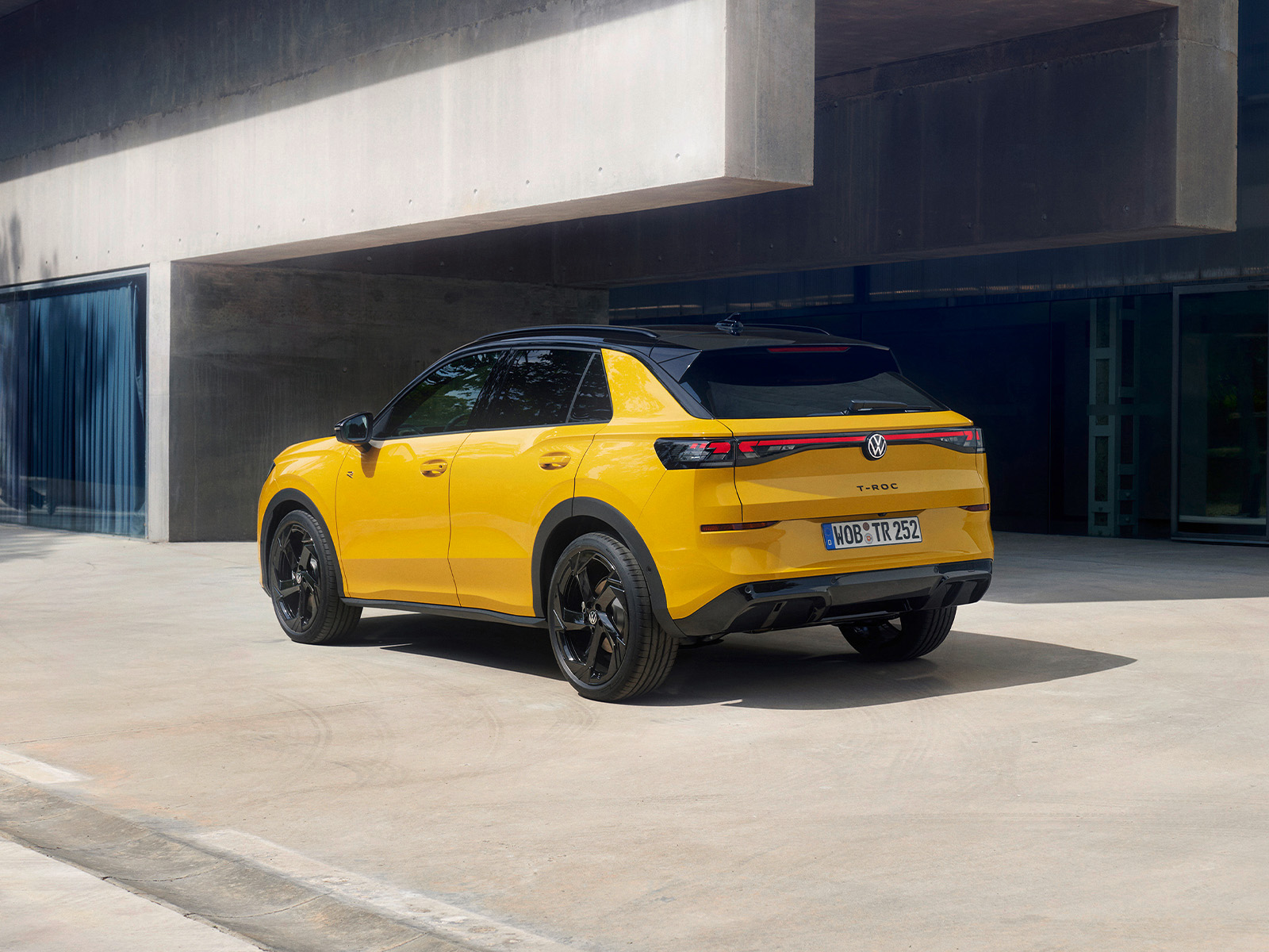 VW T-Roc on sale September 2025 rear view