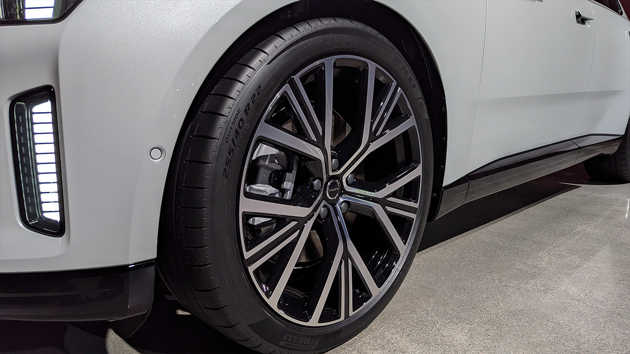 Volvo ES90 Erster Eindruck Vorderreifen