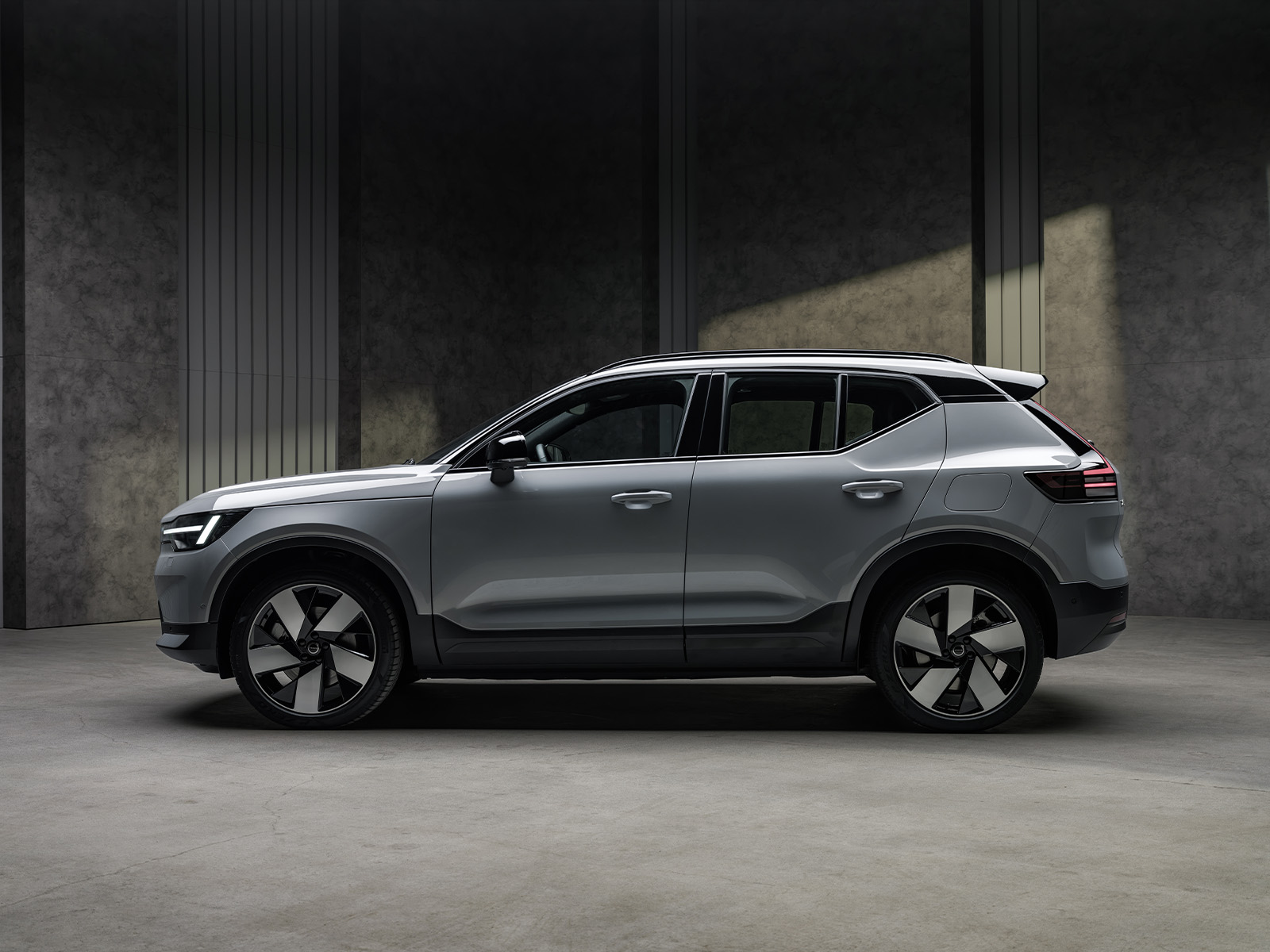 Volvo EX40 Facelift 2026 Seitenansicht