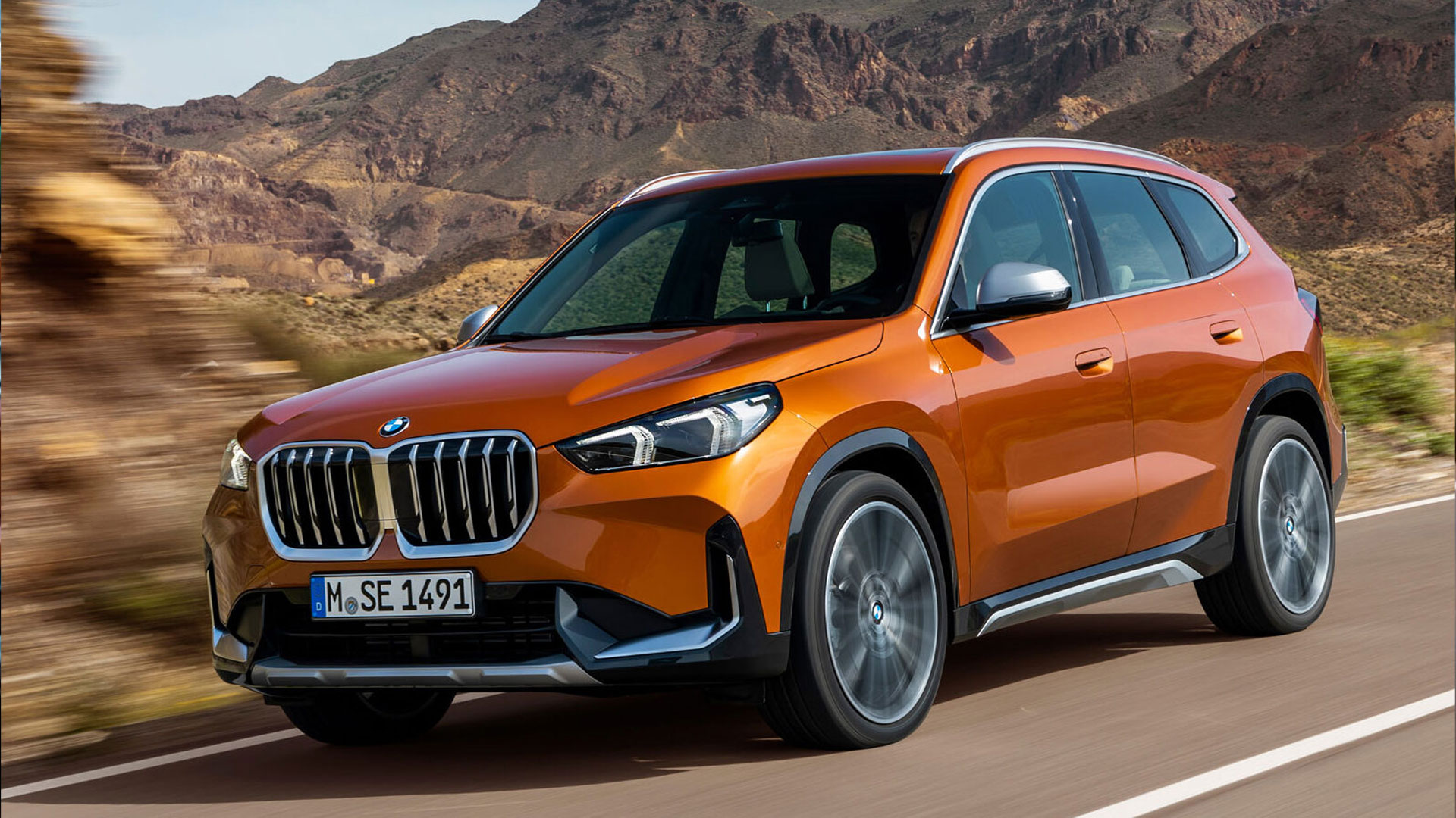 BMW X1 on the road
